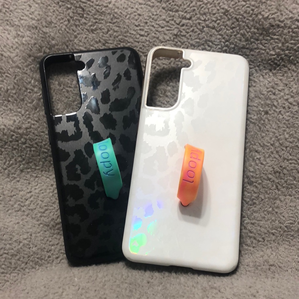 SOLD! Loopy cases for Samsung S21 price for both or 13 each very good condition